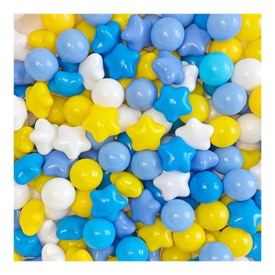 100Pcs Ocean Ball Pit Balls Safe Star Balls for Playrooms Sensory Perception Toys