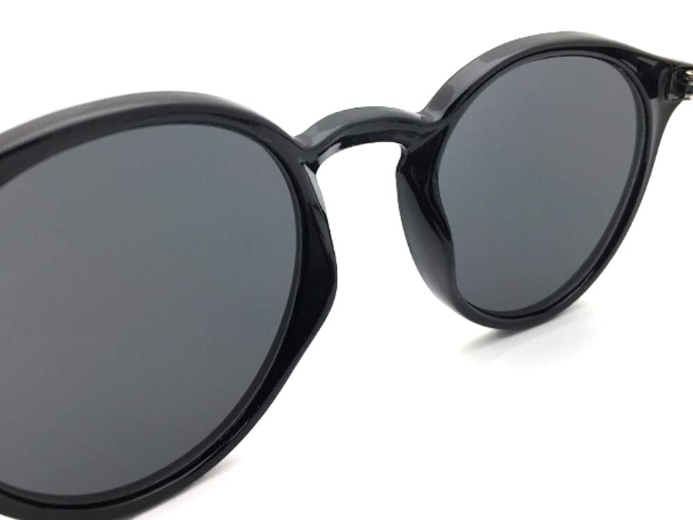 КЛАССИЧЕСКИЕ КРУГЛЫЕ СОЛНЦЕЗАЩИТНЫЕ ОЧКИ BOSTON Круглые Boston ЧЕРНЫЙ ДЫМ (Классические солнцезащитные очки) ×