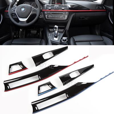 Для BMW 3 4 серии 3GT F30 F32 F34 F36 Спортивная центральная консоль Панель приборной панели Длинные детали Отделка Панель вентиляционного отверстия кондиционера AC