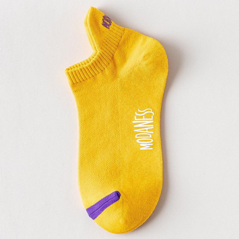 Легкие дышащие спортивные носки для мужчин Zhuji - летние, с низким вырезом, с сеткой и защитой пятки