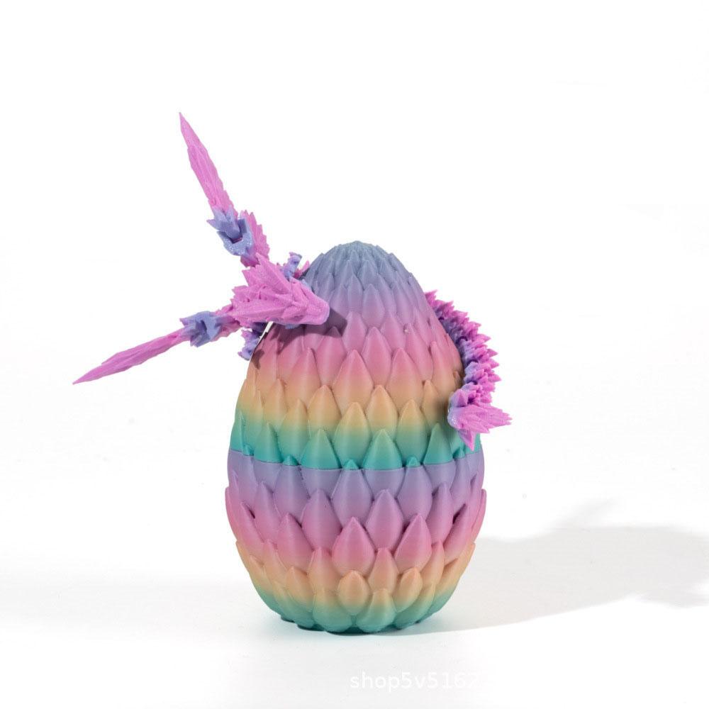 1set 3D Printed Dragon Egg Set Home Decoration Children's Toys Fish Tank Decoration Decorative Crafts for Home