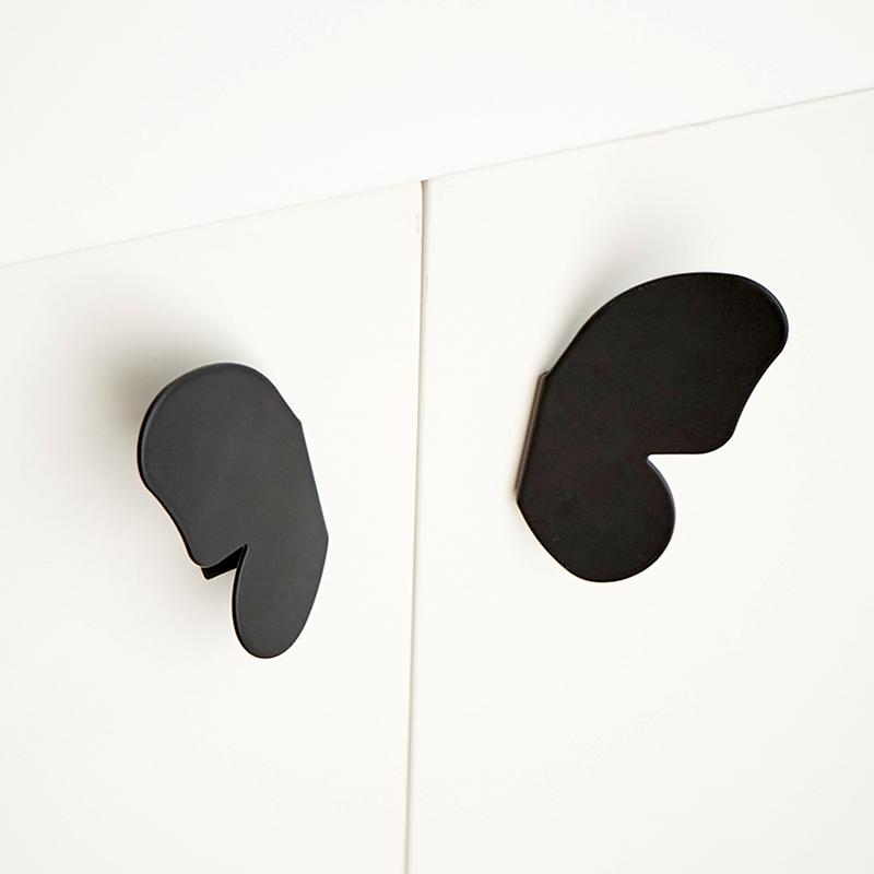 2 шт. Крючок для шкафа Кухня Мебель для дома Бабочка Дверная ручка Декор Ручка для ящика Латунная ручка Гардероб Комод