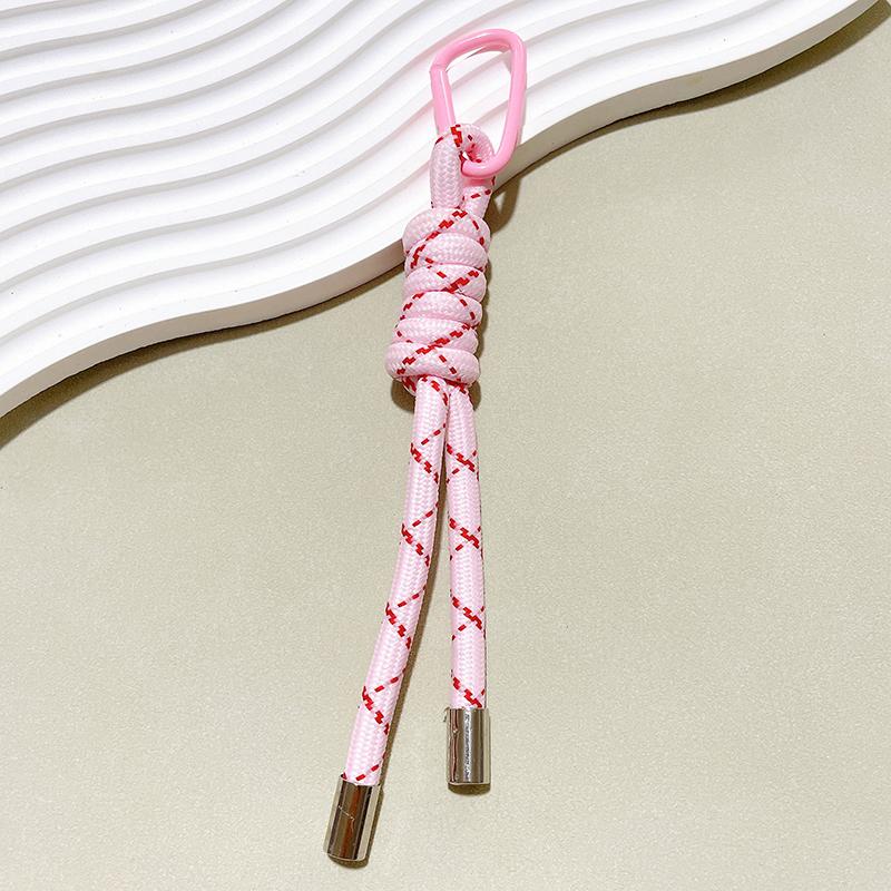 Нейлоновый брелок из плетеной вручную веревки, Y2K мода, подвеска для сумки, украшение, сделай сам, красочная подвеска, подарок