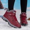 2023 Autumn/Winter Cross-Border Thick Velvet Warm Snow Shoes for Men & Women, Large Size 48