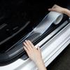 LIKENNY Car Door Protector Carbon Fiber Vinyl Prevents Scratches and Clear Wide X 5m Film, Tape-on Film, Dirt, Mechanic-Supervised, (7cm Long)