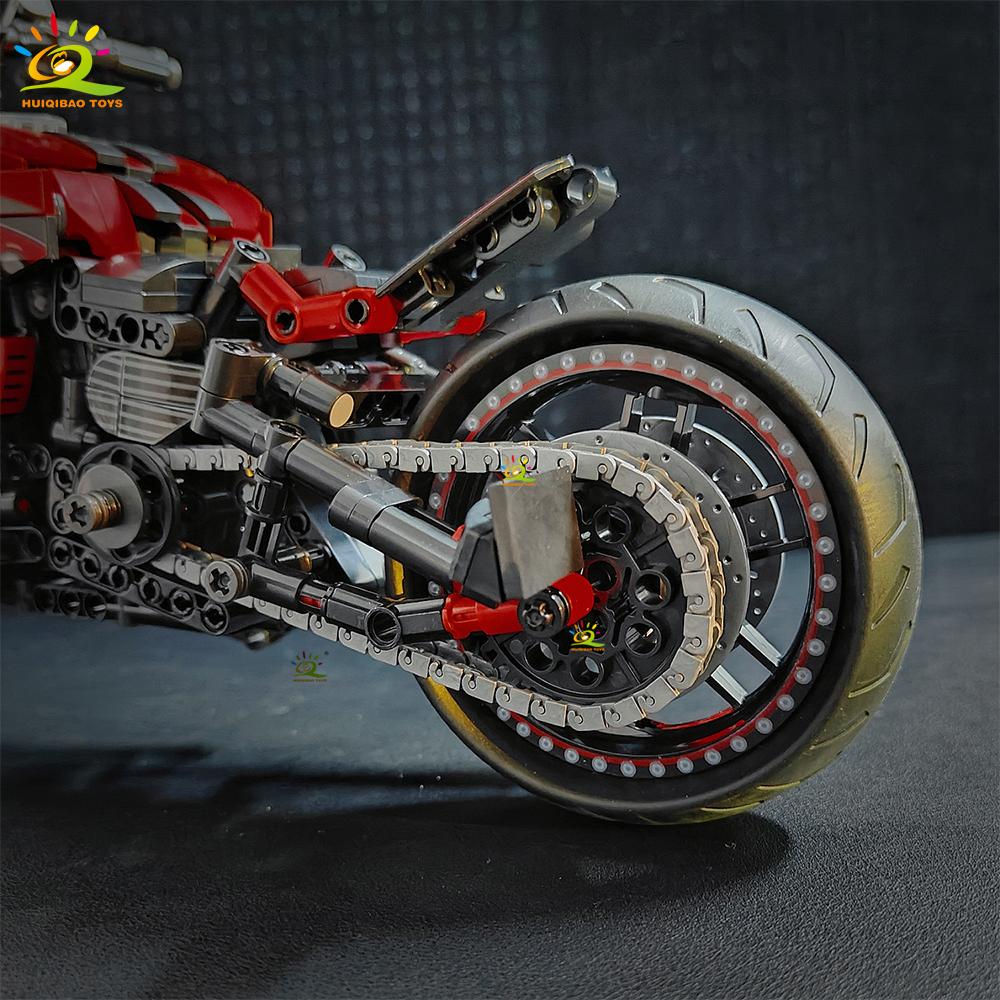 826 деталей MOC Модель Мотоцикла Строительные Блоки Технические Мото Кирпичики Игрушка для Детей Мальчиков Детей Взрослых Коллекция Украшения