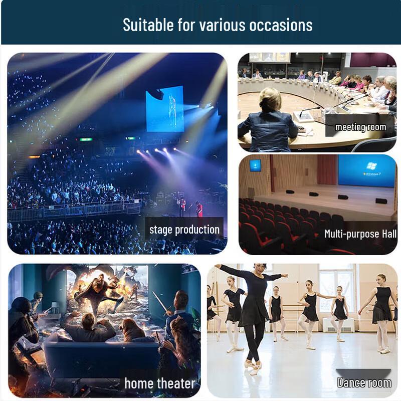 Huidu Professional Stage Monitor Speaker System CN plug (adapter included)