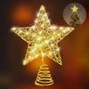 Christmas Tree Top Ornament Stars LED Luminous Stars Holiday Party Decoration