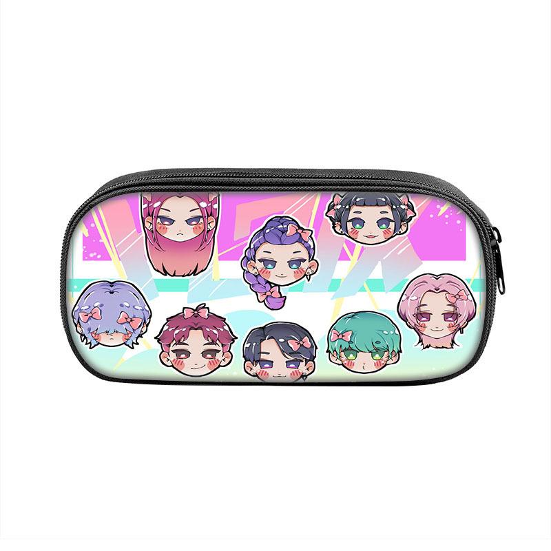 Пенал Demon Hunters K-Pop Пенал для детей младшего и среднего школьного возраста Сумка для хранения CLE
