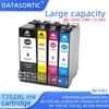 1set 702 XL Compatible Ink Cartridge for EPSON WorkForce Pro WF-3720 WF-3725 DWF WF-3720DW/DWF WF3730 3733 Printer Ink Cartridge