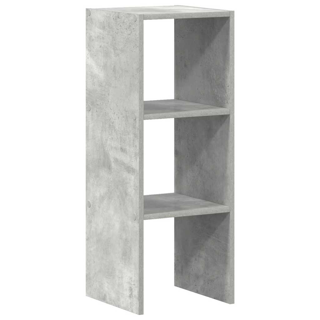 Stackable Bookshelf Concrete Grey 30 x 30 x 80 cm Engineered Wood