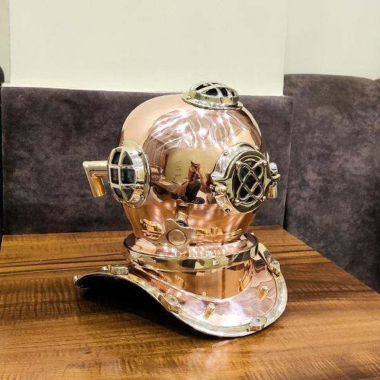 Brass Copper Diving Helmet US Navy Diving Helmet Replica Brass Diving Helmet Gift For  Navy