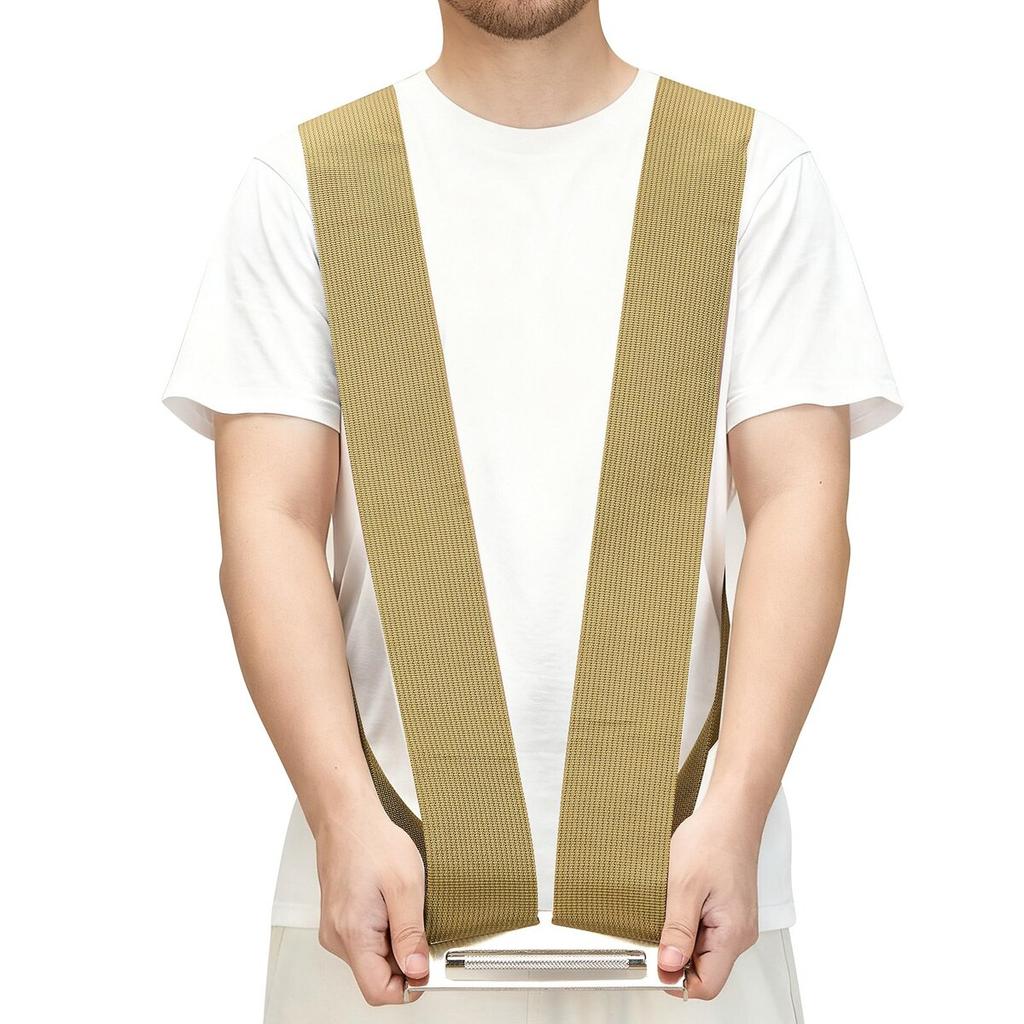 Moving Straps, Supports up to 453.6 kg, 2-Person Lifting and Moving System with 2 Harness Straps & 1 Load-bearing Strap, Adjustable Lifting Shoulder