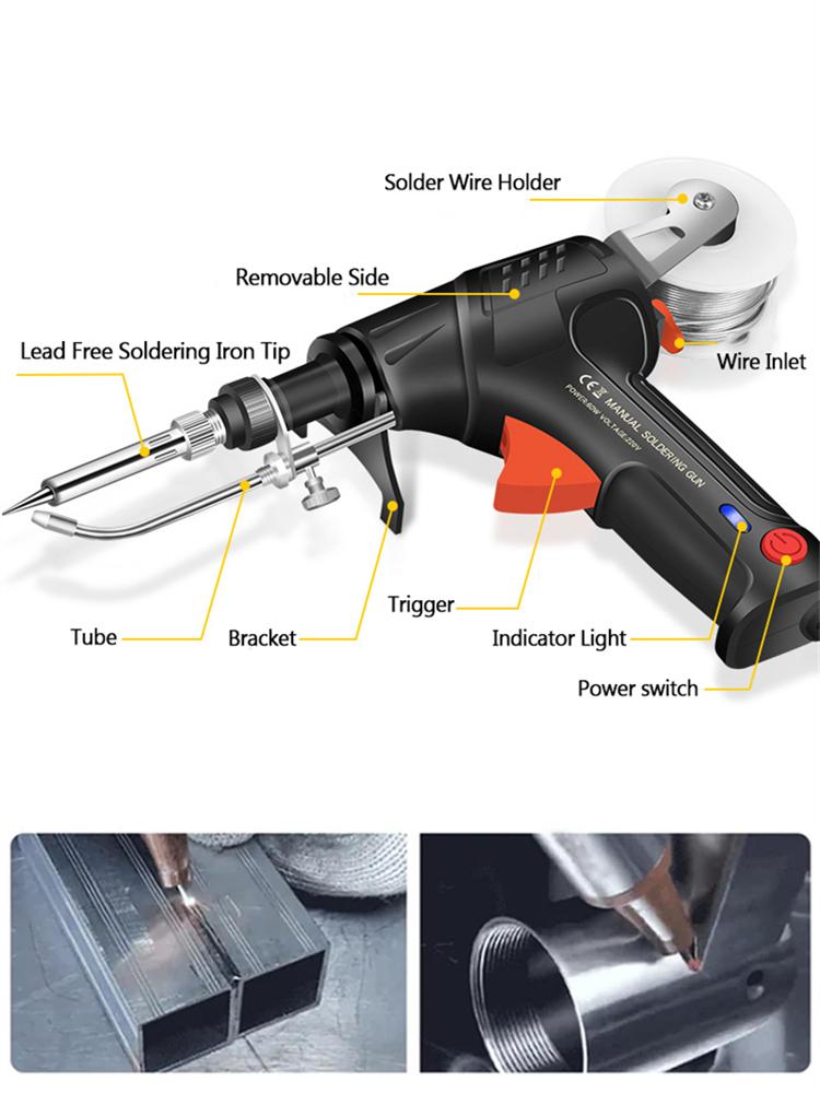 60W Soldering Iron Set Internally Heated Industrial Laser Welding Tools For Welding Circuit Boards, Repairing Electronic Device