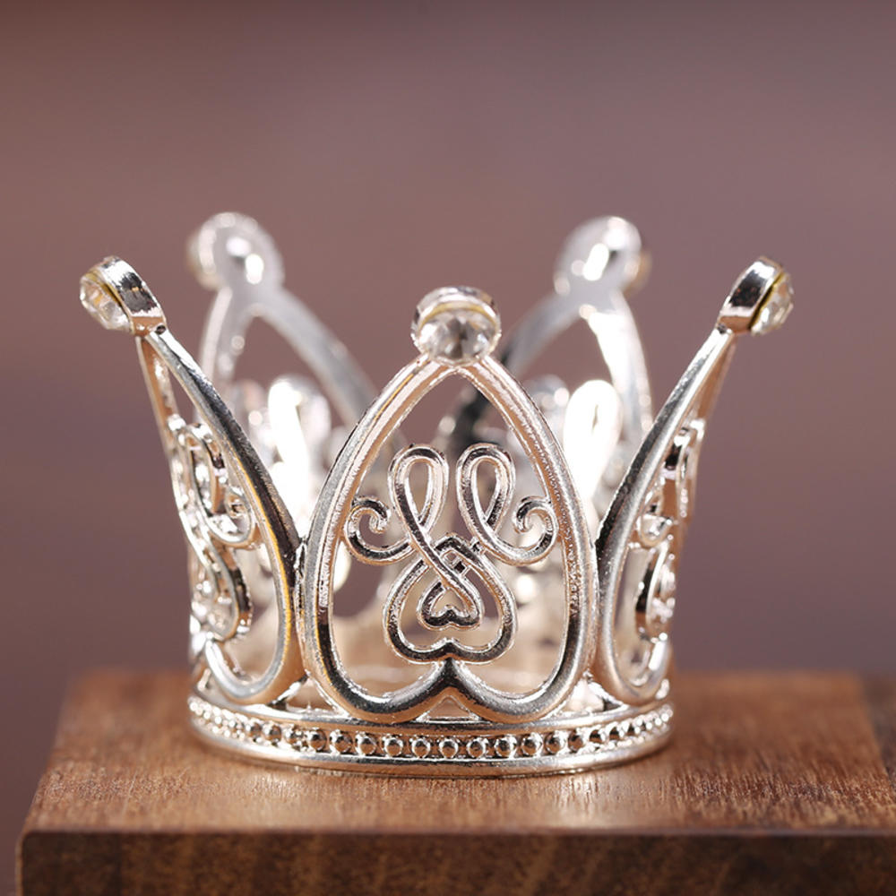 Корона со стразами для выпечки торта, украшение для головы, детские аксессуары для волос, принцесса, свадьба, день рождения, вечеринка, принадлежности, новый