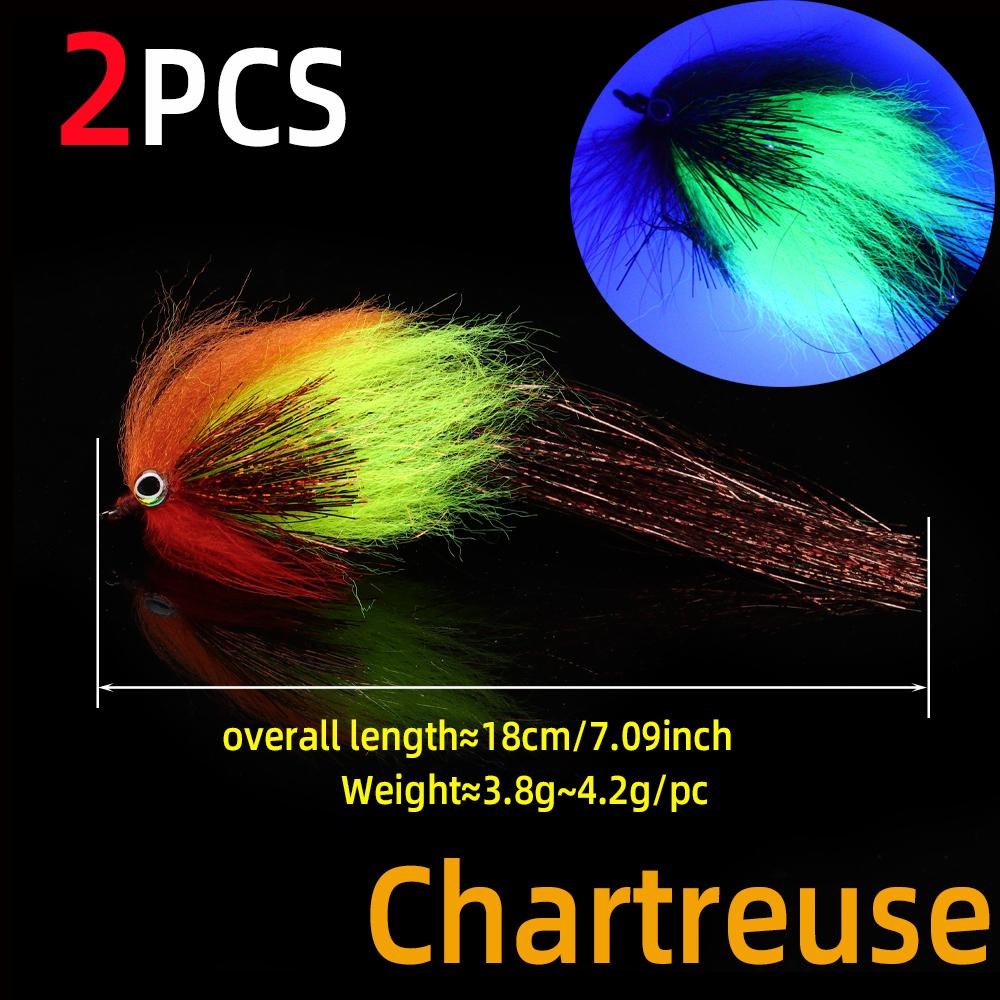 #4/0 Big Game Streamer Fly Приманка для ловли хищника в соленой и пресной воде 3D Fish Eyes Для форели, щуки, окуня, морских приманок