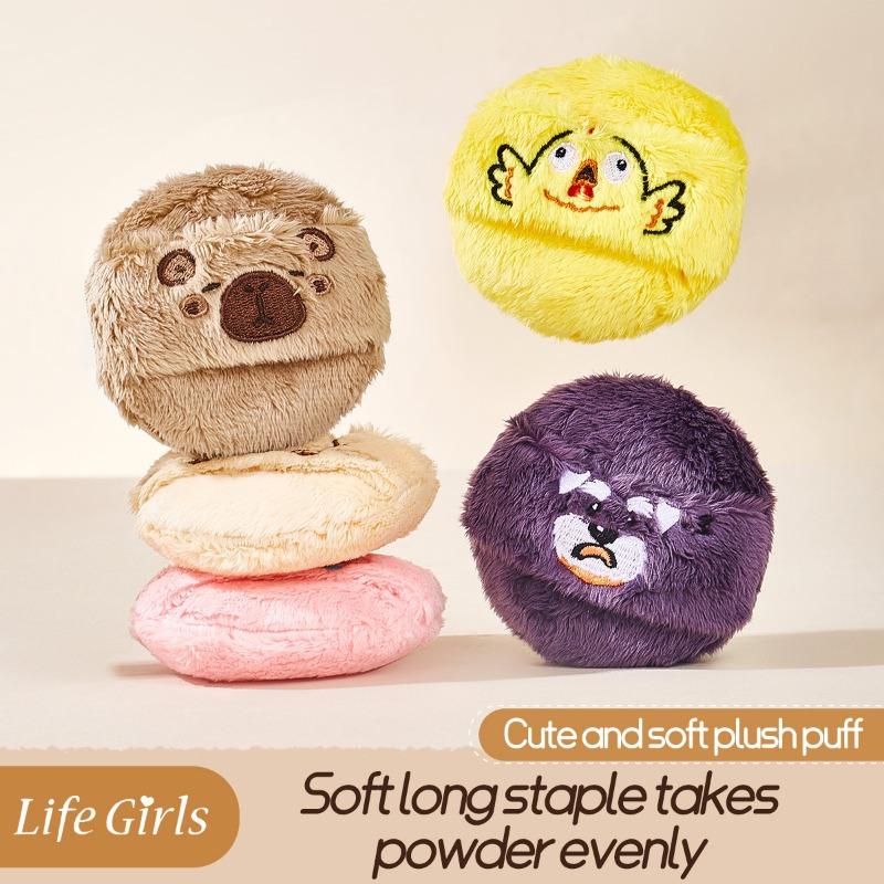 Life Girls Мягкая Пушистая Пуховка для Макияжа Для Рассыпчатой Пудры Фиксации Макияжа