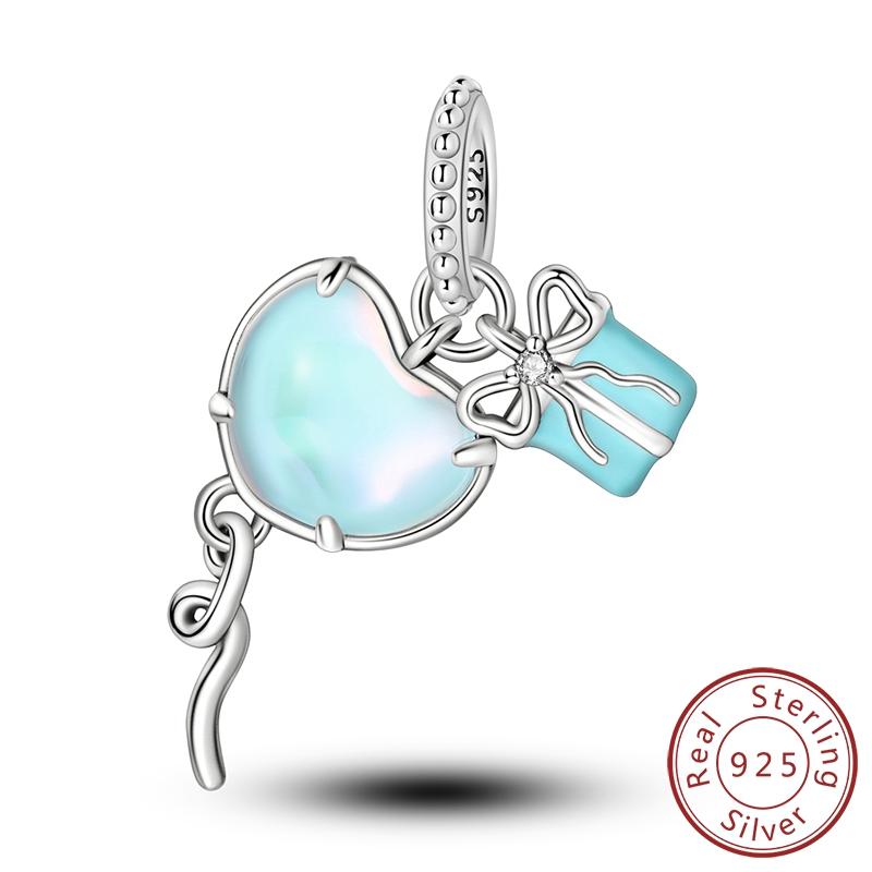 Настоящая медь Циркон Бабочка Дорожный кулон Шармы Бусины Подходят для оригинального колье-браслета Mula Женские украшения