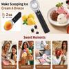 Electric Ice Cream Scoop Waterproof 2-Level Adjustable 131/158 Metal Heated Food Scoopers For Kitchen Dessert Buffet Birthday