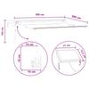 Manual Awning Frame with LEDs Sand 5 x 3 m
