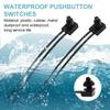 Waterproof Push Button Switch 12V ON/Off SPST Switch with 4.5''Lines KP-107 for Motorcycle Car Boat Bathroom Fan (2 Pack)