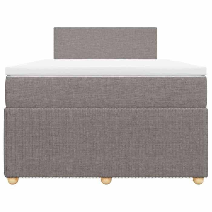 Maison Exclusive - Sommier à lattes de lit avec matelas taupe 120x190 cm tissu