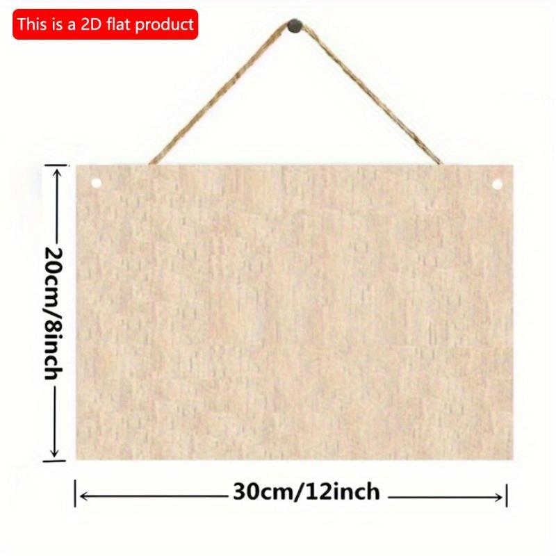 2D Flat 20*10cm1pc "This Is My Happy Place" Vintage Style Wooden Decorative Sign, Elegant Artistic Pattern Wall Hanging Plaque, with No Electricity