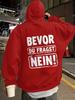 Men's hooded sweatshirt - A soft and warm sweatshirt suitable for casual wear in autumn and winter. Fashionable urban style sweatshirt.