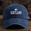 Men  Women Scottish Gaelic Letter Print Baseball Cap  Adjustable Snapback Hat Suitable for Outdoor Casual Wear Themed Even