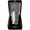 German Silver Glass | Gold Plated Water Glass Set with Box (Set of 1), (LXB - 11X7 Cm)