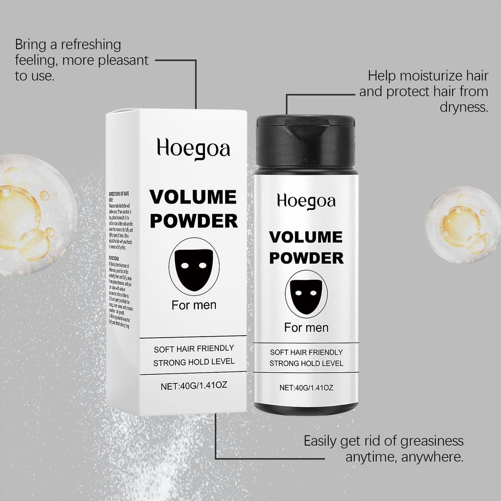 Hoegoa Volumizing Styling Hair Powder Mild ingredients no-wash fluffy oil-controlling fresh and refreshing long-lasting styling hair powder