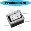 Popup Steel Floor Outlet Recessed Standard Electrical Plugs Strong Ground Power Outlet for Home & Office
