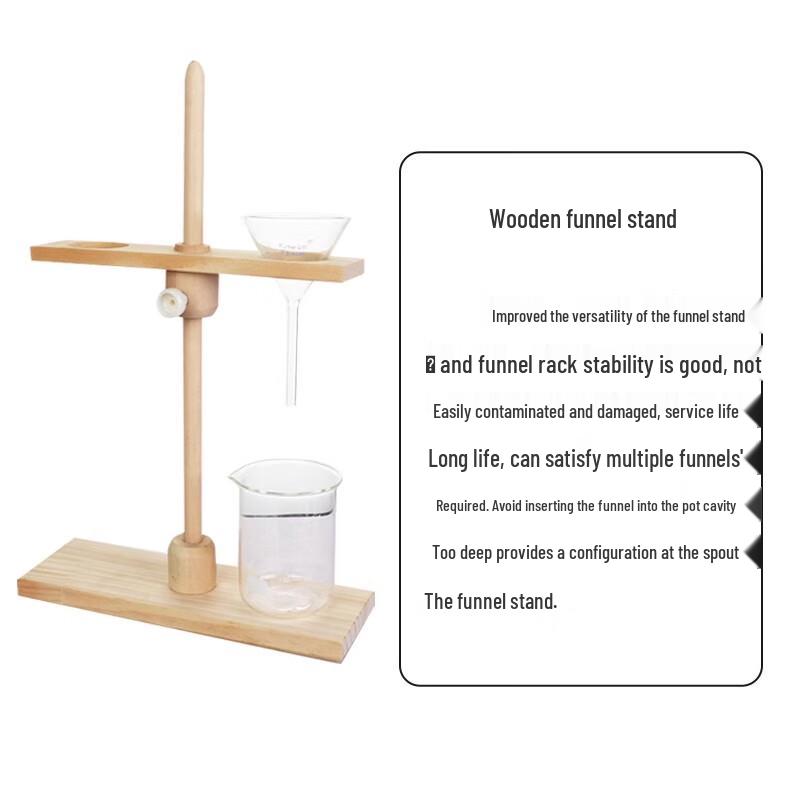 Adjustable Wooden Separatory Funnel Rack