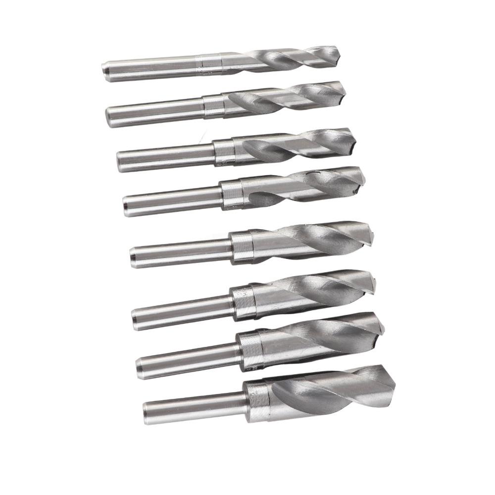 8pcs 150 mm Length Twist Drill Bit Set Polished Surfaces Industrial Drill Bits Workshop Use