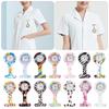 Unisex Silicone Multi Colors Lapel Watches with Second Hand Fob Nurse Watch Nursing Clip On
