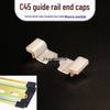 C45 Rail Cover: DIN35mm Card Slot Protector for PZ30 Distribution Box & DZ47 Breaker