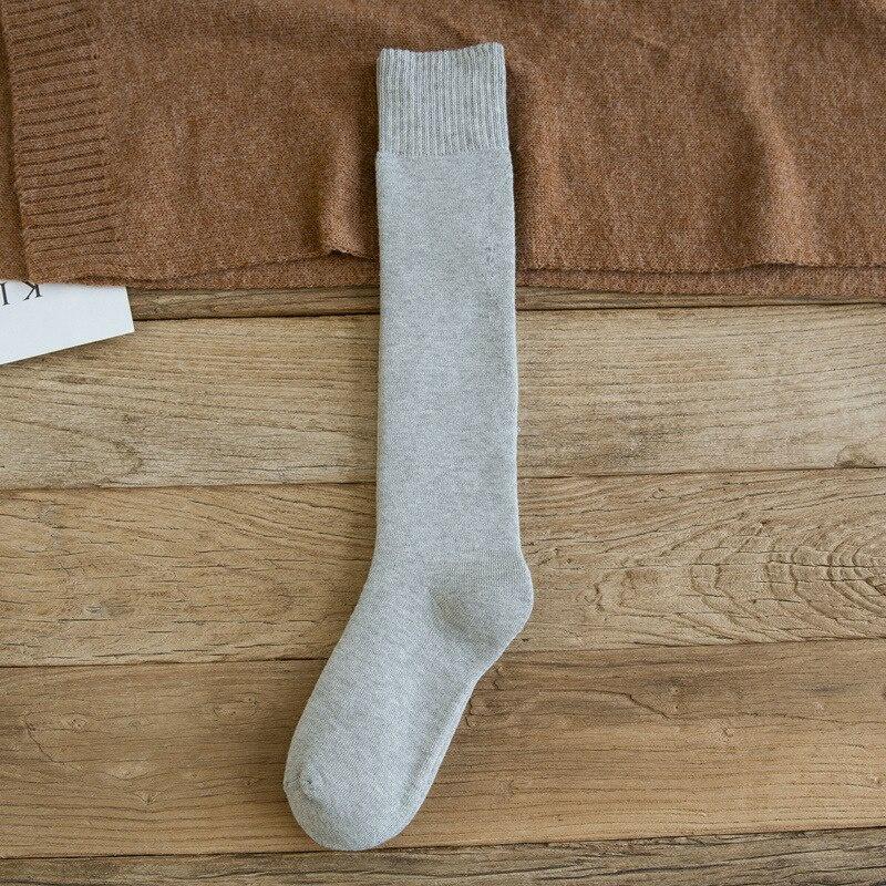 Harajuku Warm Women Cotton Autumn Winter Knee Socks Casual Warm Sock Lady Gift Stocking for School Girl