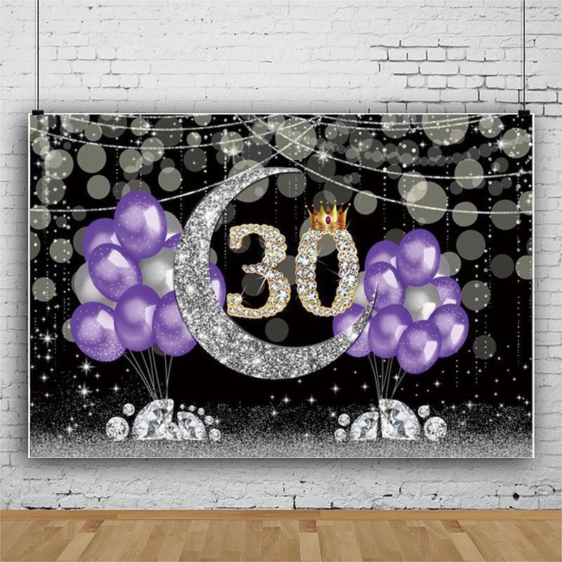 Happy Birthday Backdrop Banner Background Cloth Props Party Decorate