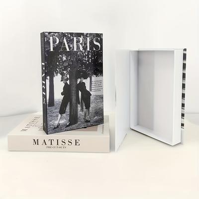 Модное украшение в виде искусственной книги — многофункциональное в скандинавском стиле, идеально подходит для гостиной и журнального столика