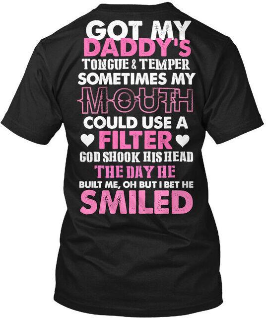 Получил свою футболку 'Язык и характер моего папы' Daddy S and Temper Made In USA S-5XL