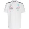 X Mercedes-Amg Petronas F1 Collaboration Team Casual Comfortable Striped Polo Shirt Men Tops White Black JW0586