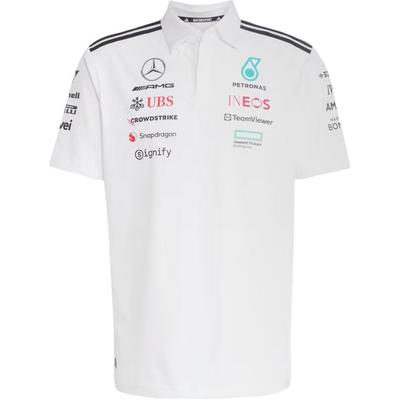 X Mercedes-Amg Petronas F1 Collaboration Team Повседневная Удобная Полосатая Футболка Мужские топы Белый Черный JW0586