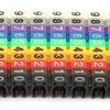 100PCS Snap-fit design Wire Number Label Plastic Materia Wire Label Tube Cable Marker  Wire Marking