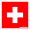 Flag Of Switzerland Iron On Heat Transfer Printing Vinyl Patches Sticker for Clothes DIY Appliques Washable Patches