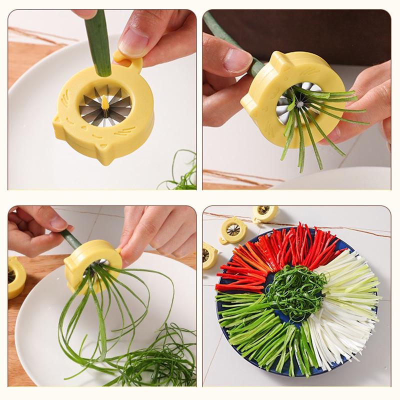 Green Onion Easy Slicer Shredder Plum Blossom Cut Green Onion Wire Drawing Superfine Vegetable Shredder Kitchens Accessories
