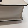 [Pre-Owned] Sylvie Gold Buckle Striped Web Satin Bow Wide Shoulder Strap Leather Handbag - Very Good #SLR7VW