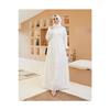 Laced Hijab Dress-white
