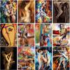 5D DIY Diamond Painting Cartoon Sexy Girls  Anime Full Round Diamond Mosaic Paint Diamond Embroidery Cross Stitch Art
