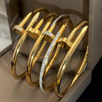 Женский браслет-гвоздь из титановой стали - Нержавеющая сталь, Не выцветающие украшения