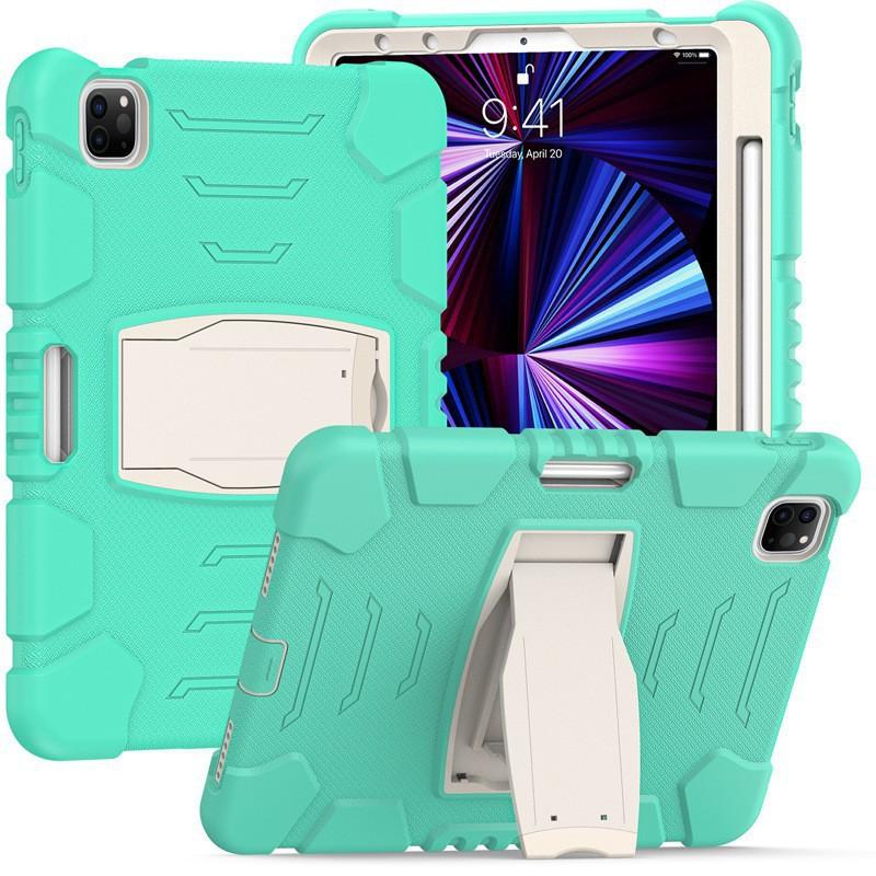 IPad Pro 11 Air 4 Silicone TPU Case With Built-in Stand Shockproof Kids Tablet Cover In Multiple Colors